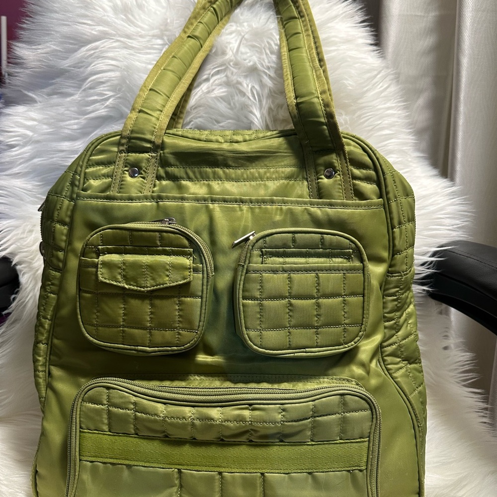 Lug Green Quilted Women's Diaper Bag